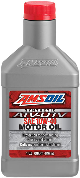 Amsoil 10W-40 Synthetic ATV/UTV Engine Oil. AUV40QT